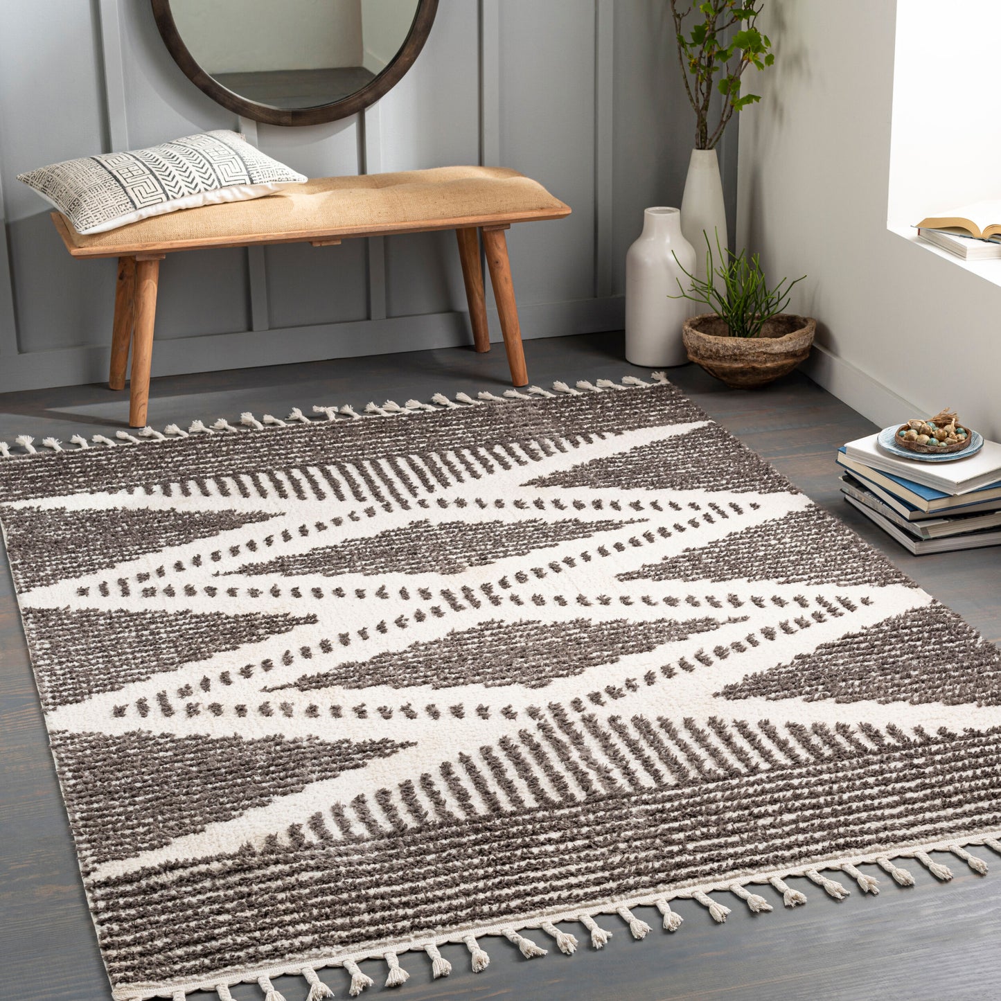 Alfombra tejida a máquina Alhambra AHB-2300 de 2,13 m