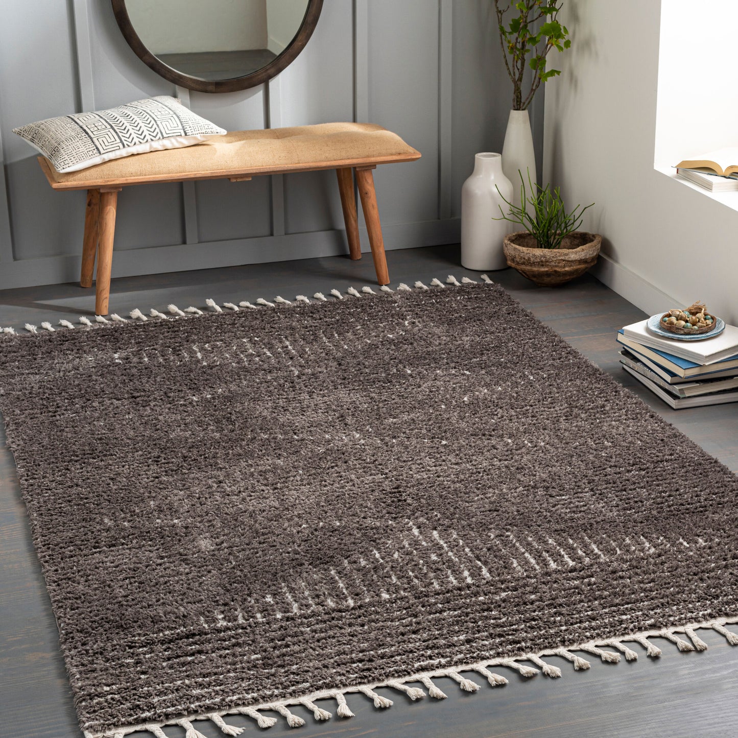 Alfombra tejida a máquina Alhambra AHB-2301 de 2,7 x 3,6 m