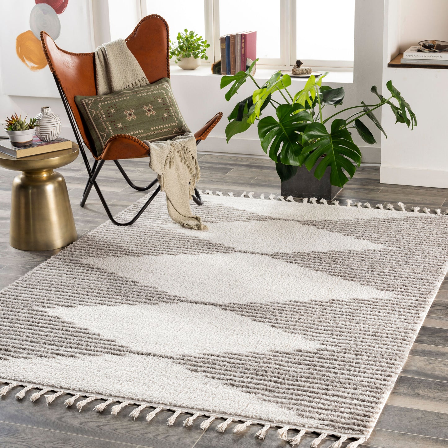 Alfombra tejida a máquina Alhambra AHB-2305 de 2,13 m