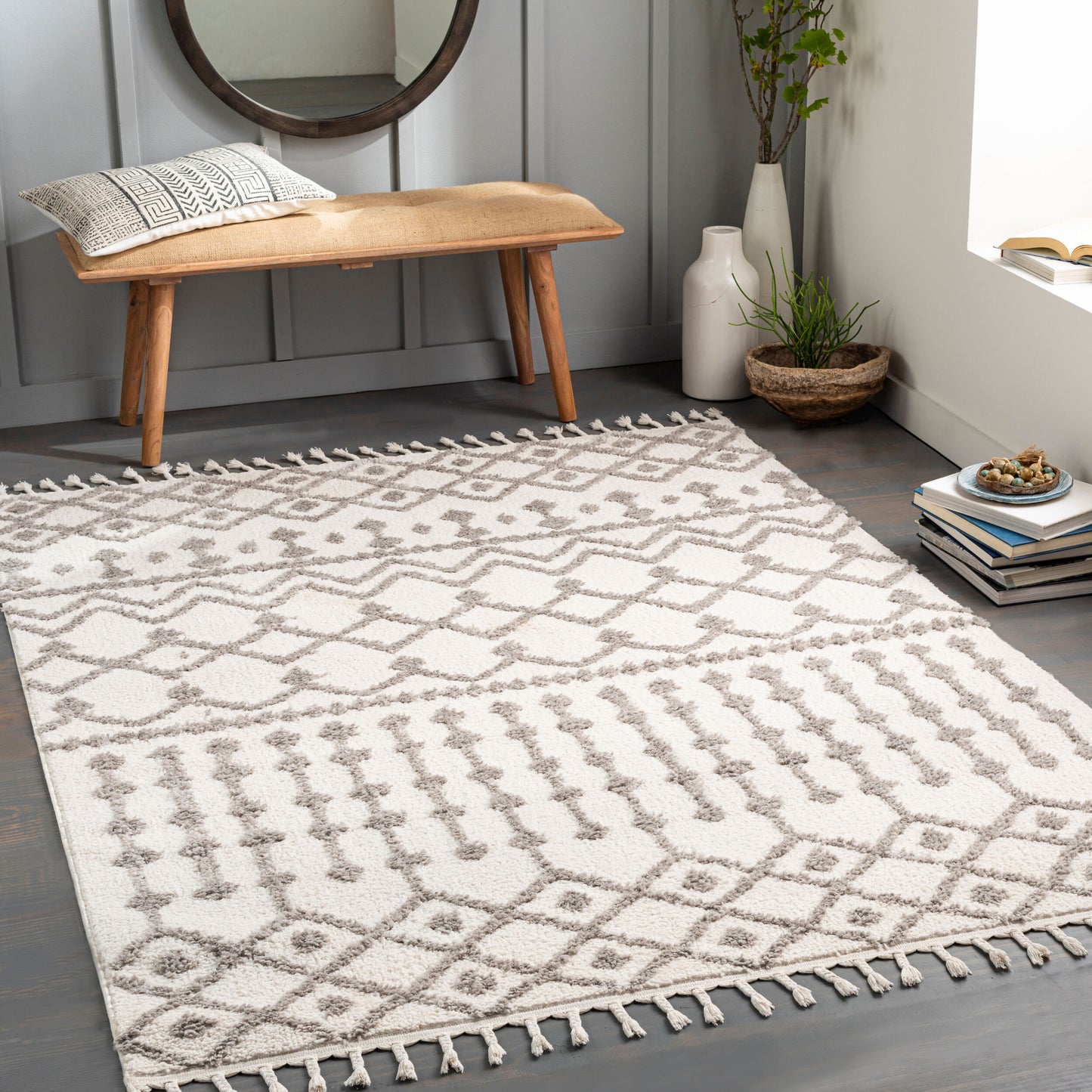 Alfombra tejida a máquina Alhambra AHB-2309 de 1,83 m x 2,74 m