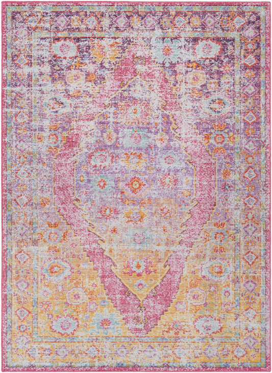 Alfombra decorativa tejida a máquina Antioch AIC-2304 de 4' x 6'