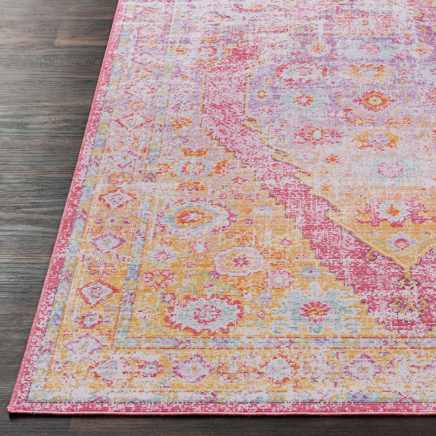 Alfombra decorativa tejida a máquina Antioch AIC-2304 de 4' x 6'
