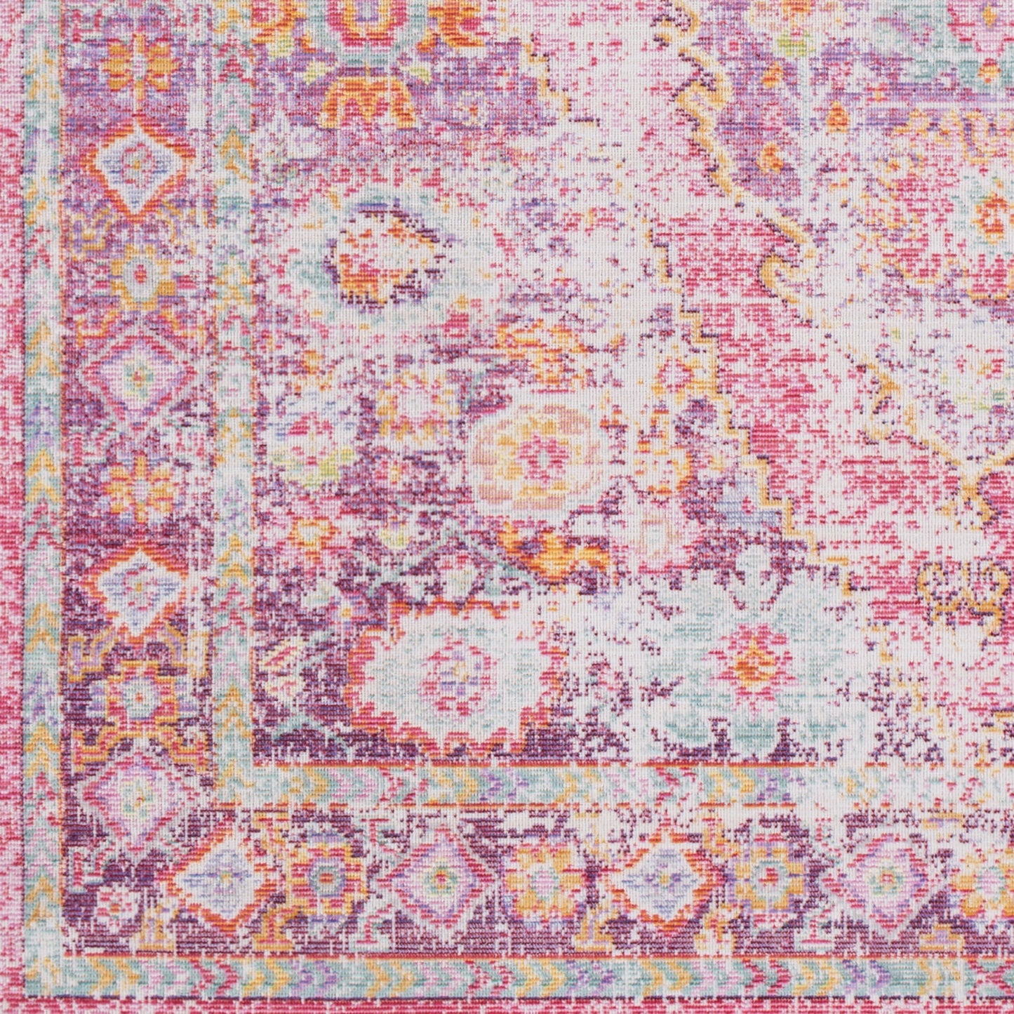 Alfombra decorativa tejida a máquina Antioch AIC-2304 de 4' x 6'