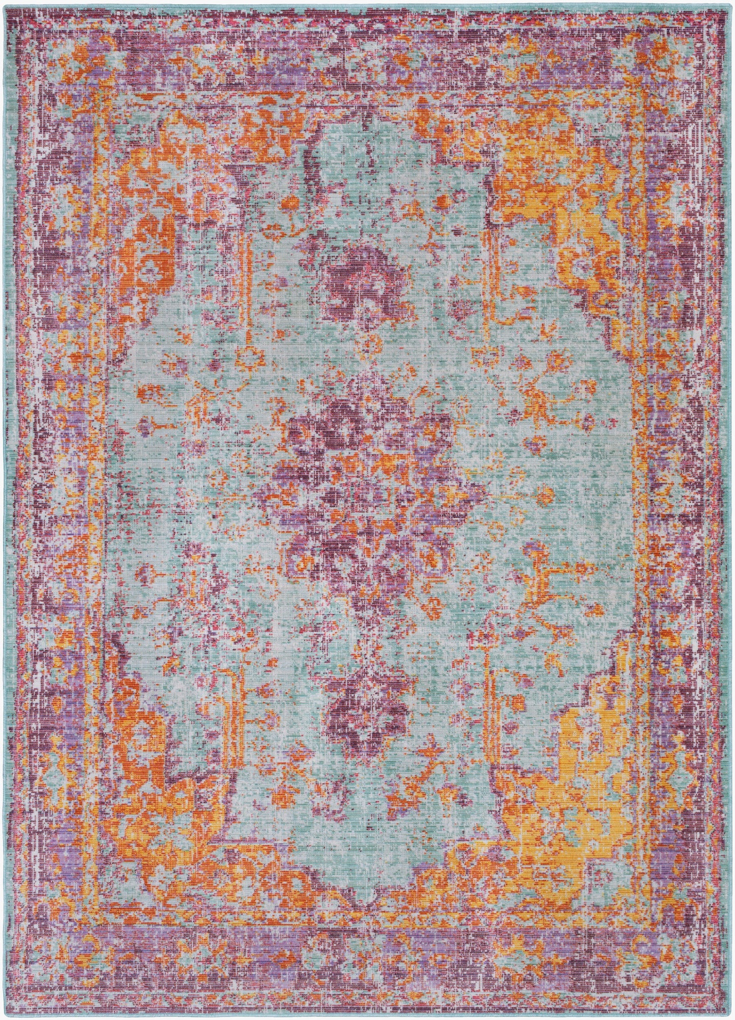 Alfombra decorativa tejida a máquina Antioch AIC-2307 de 3' x 5'