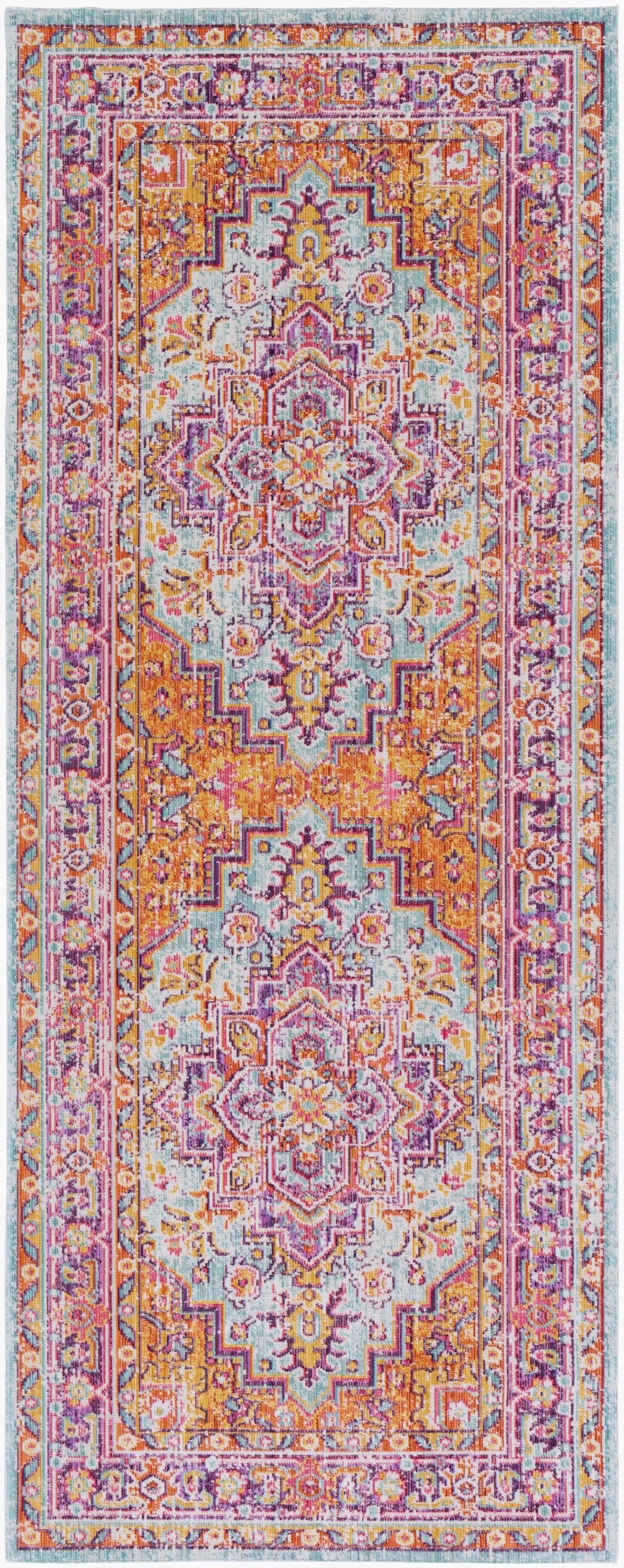 Antioch AIC-2317 3'2" x 8'2" Runner Machine Woven Runner Rug