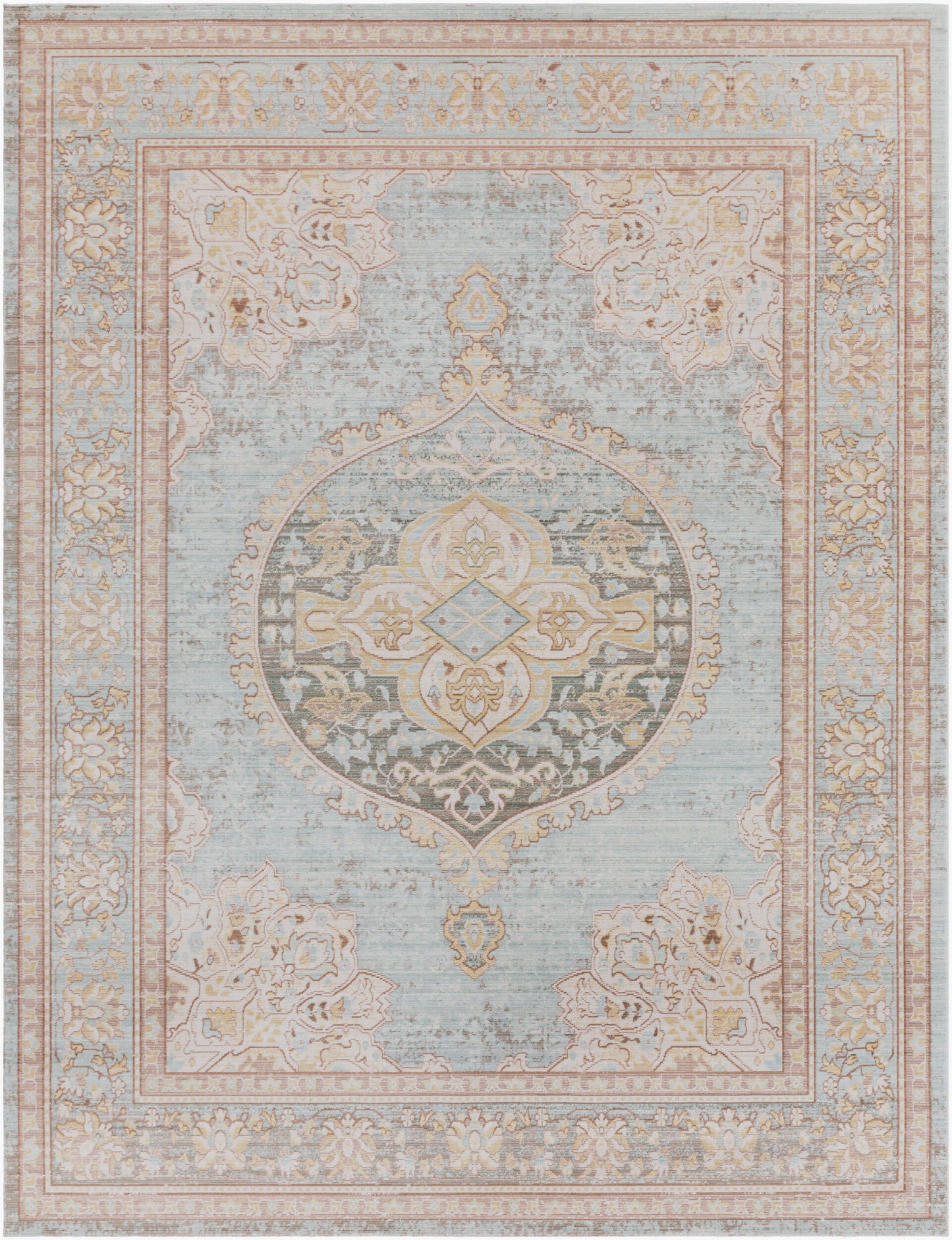 Alfombra decorativa tejida a máquina Antioch AIC-2326 de 4' x 6'