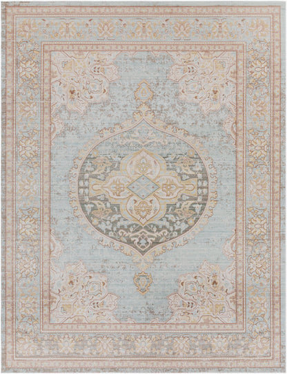 Alfombra decorativa tejida a máquina Antioch AIC-2326 de 4' x 6'