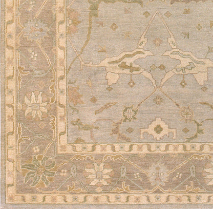 Alfombra decorativa de lana hecha a mano Ainsley AIN-1000 de 90 x 150 cm