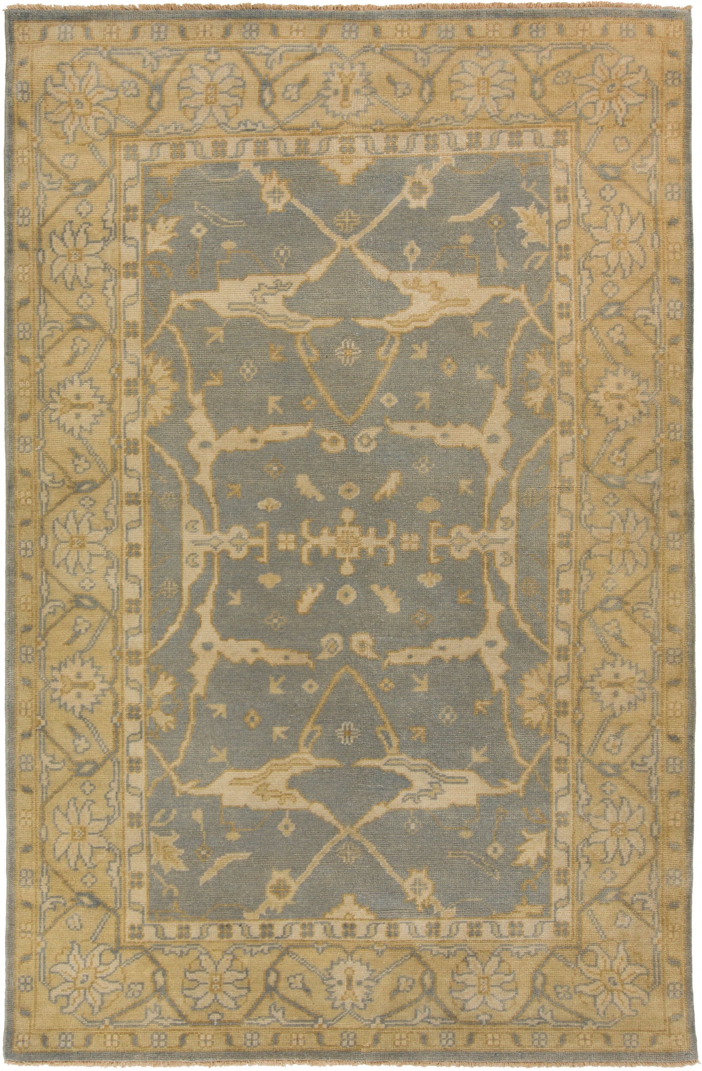 Alfombra de lana hecha a mano Ainsley AIN-1010 de 1,52 m x 2,74 m