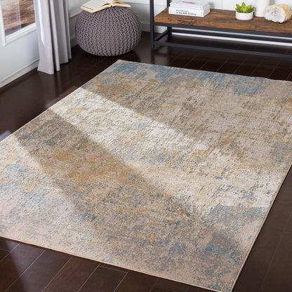Aisha AIS-2300 8ft Round Machine Woven Area Rug