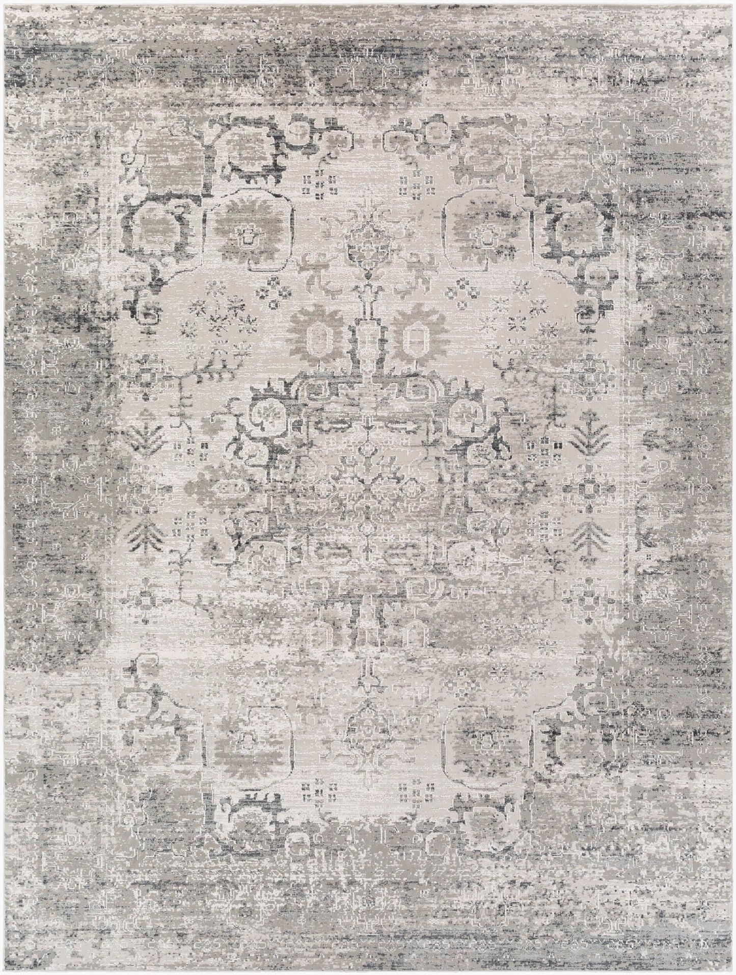 Alfombra decorativa tejida a máquina Aisha AIS-2316 de 3' x 5'
