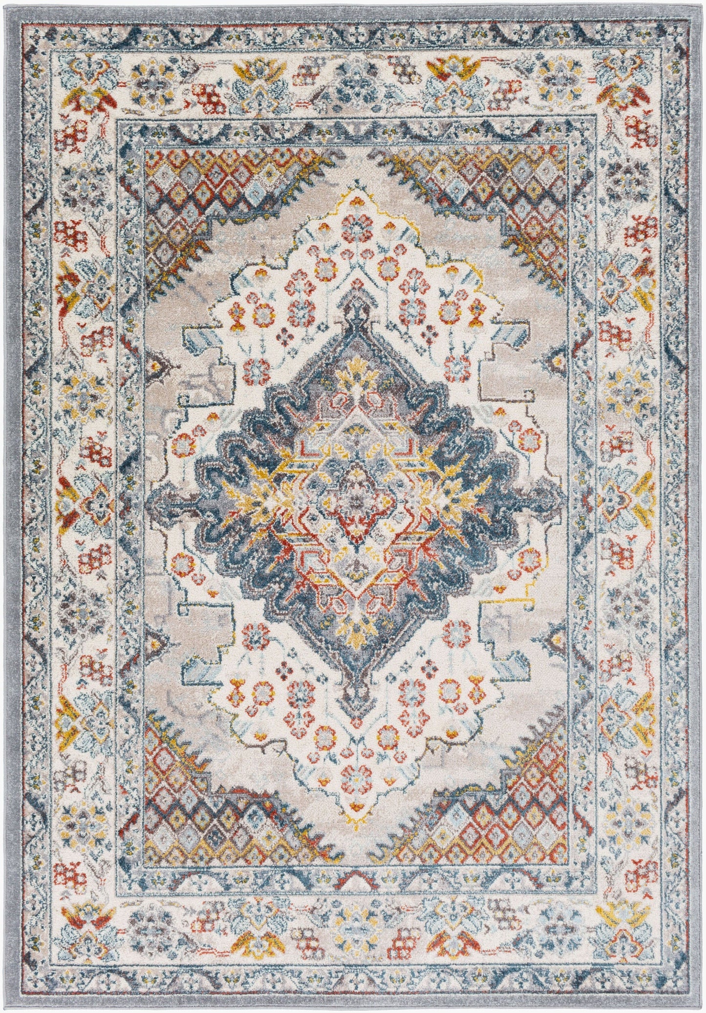Ankara AKR-2300 6' x 9' Machine Woven Area Rug