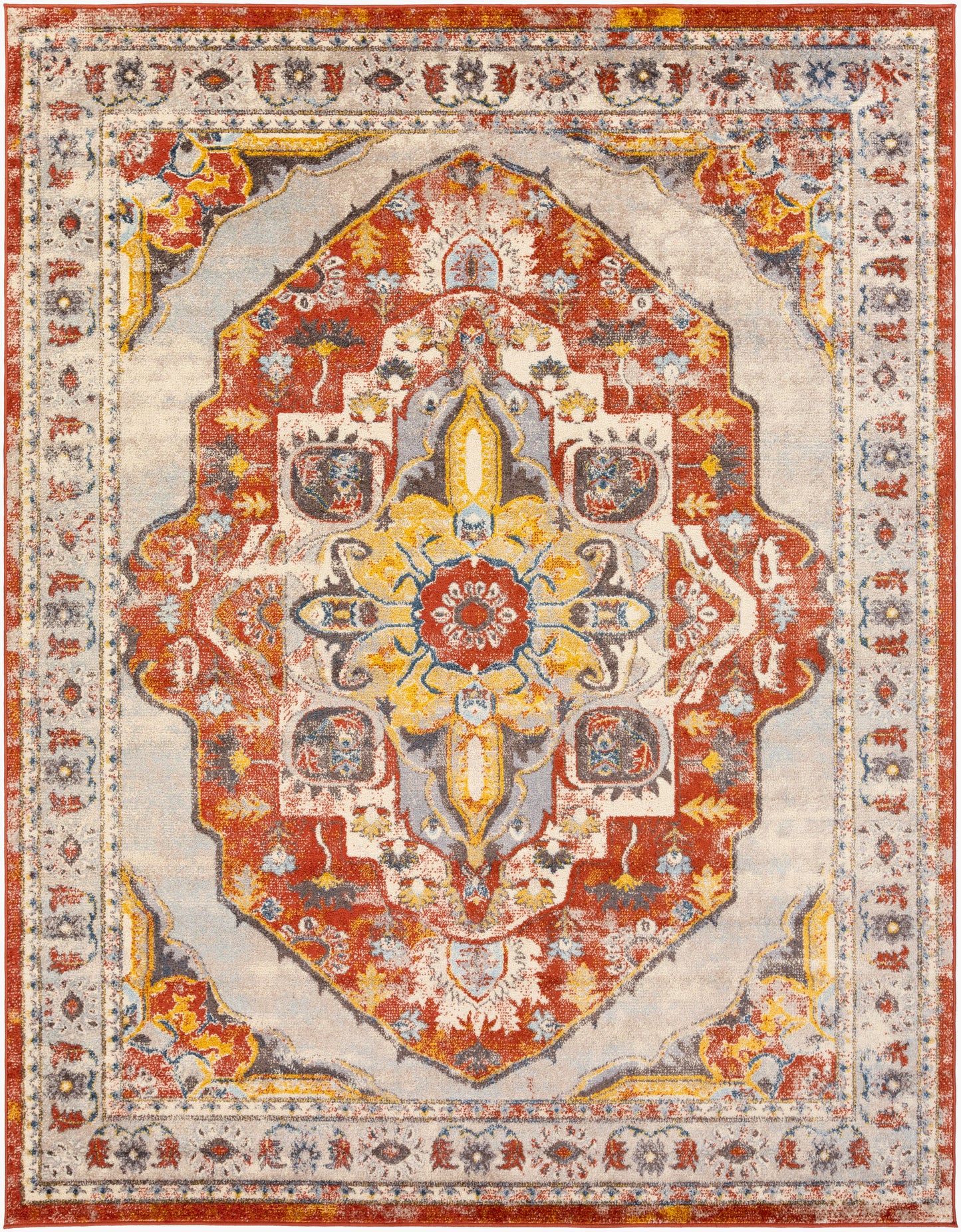 Alfombra tejida a máquina Ankara AKR-2305 de 1,52 m x 2,13 m