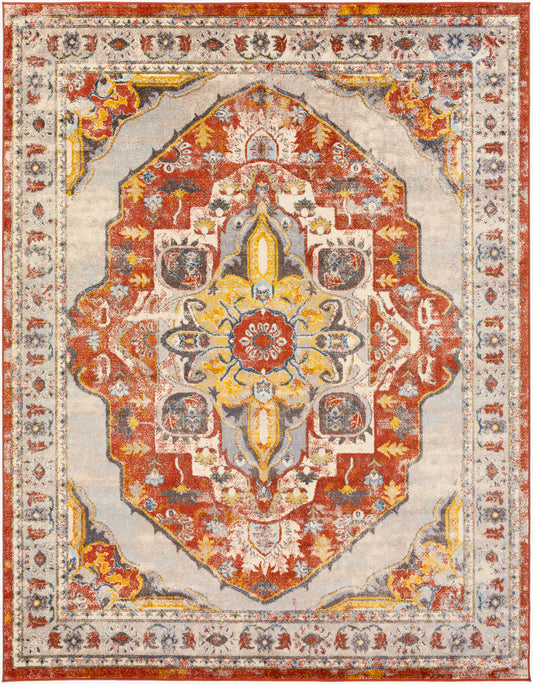 Alfombra tejida a máquina Ankara AKR-2305 de 1,52 m x 2,13 m