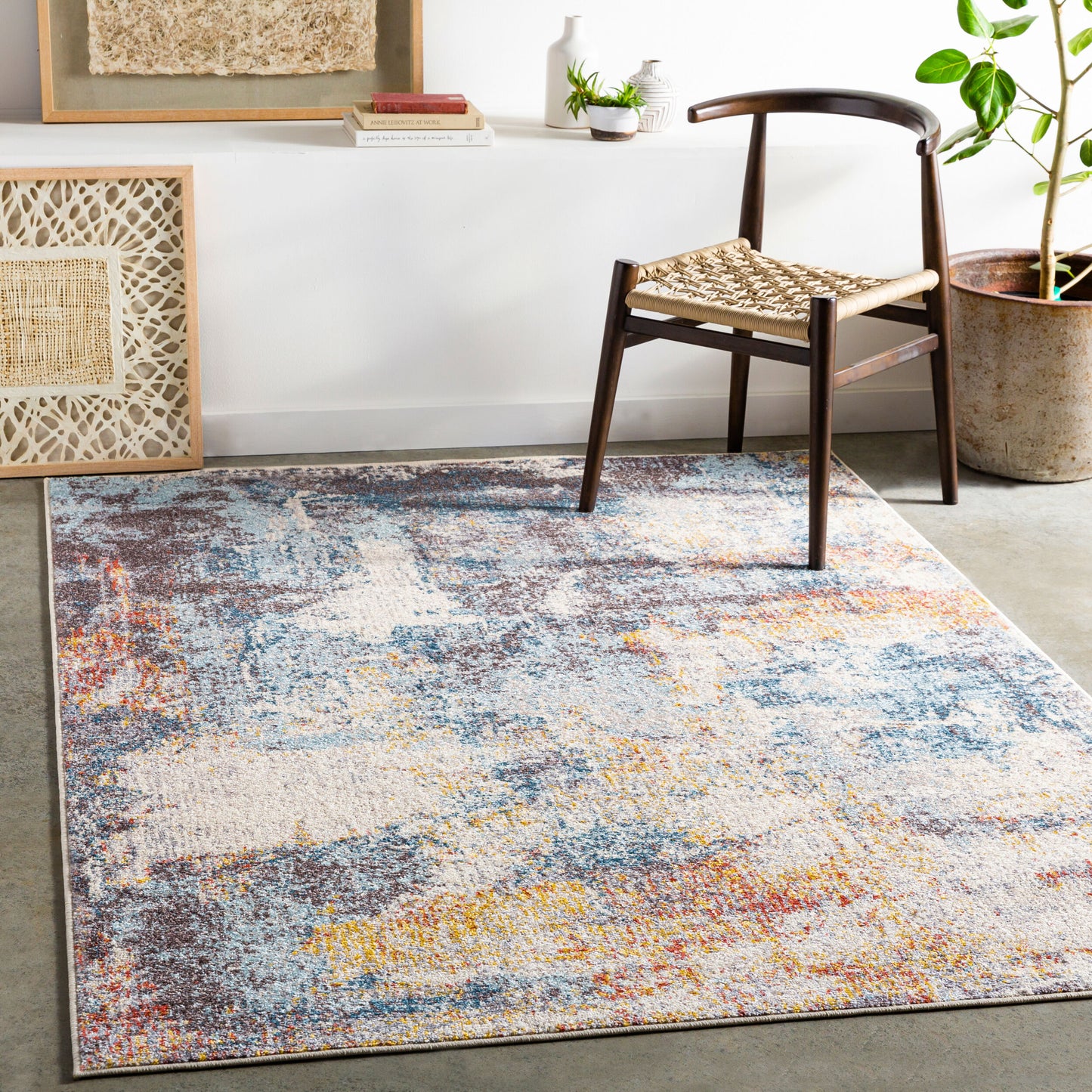 Ankara AKR-2318 5' x 7' Machine Woven Area Rug