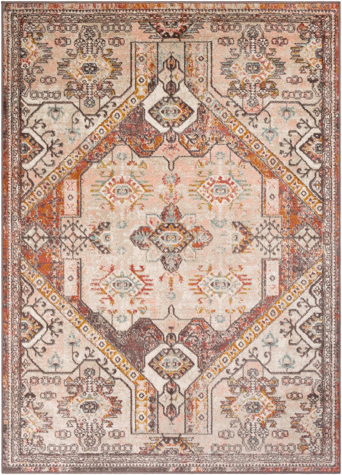 Alfombra tejida a máquina Ankara AKR-2322 de 1,83 m x 2,74 m