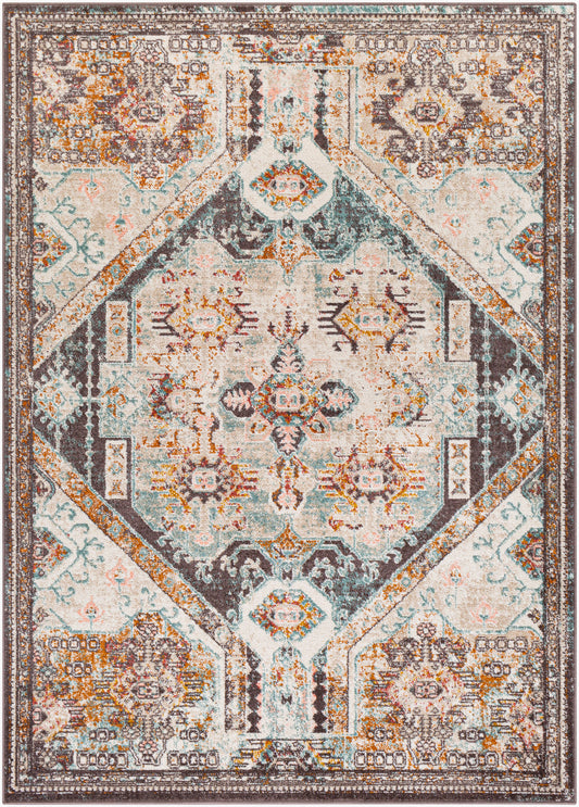 Alfombra tejida a máquina Ankara AKR-2324 de 1,83 m x 2,74 m
