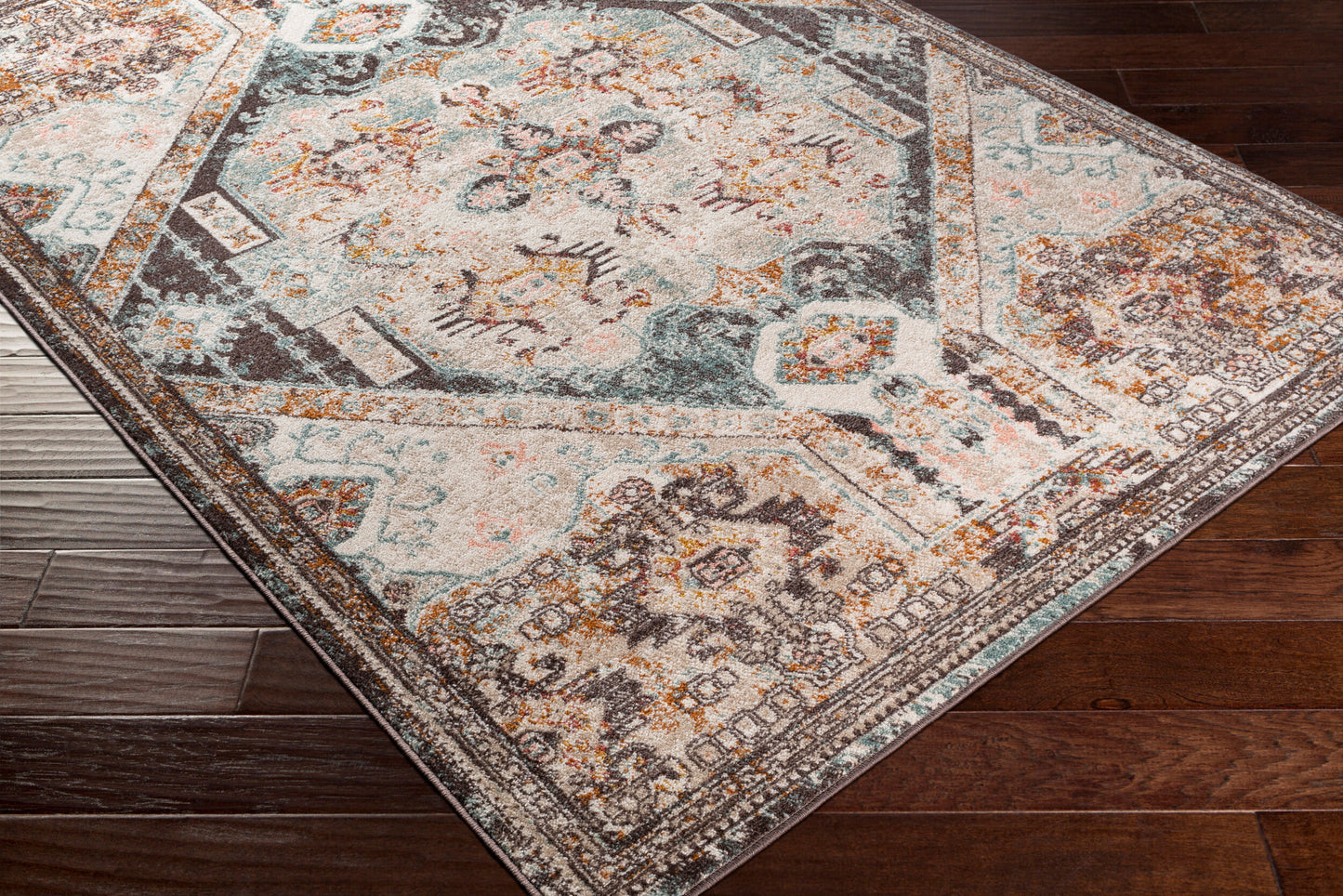Alfombra tejida a máquina Ankara AKR-2324 de 1,83 m x 2,74 m
