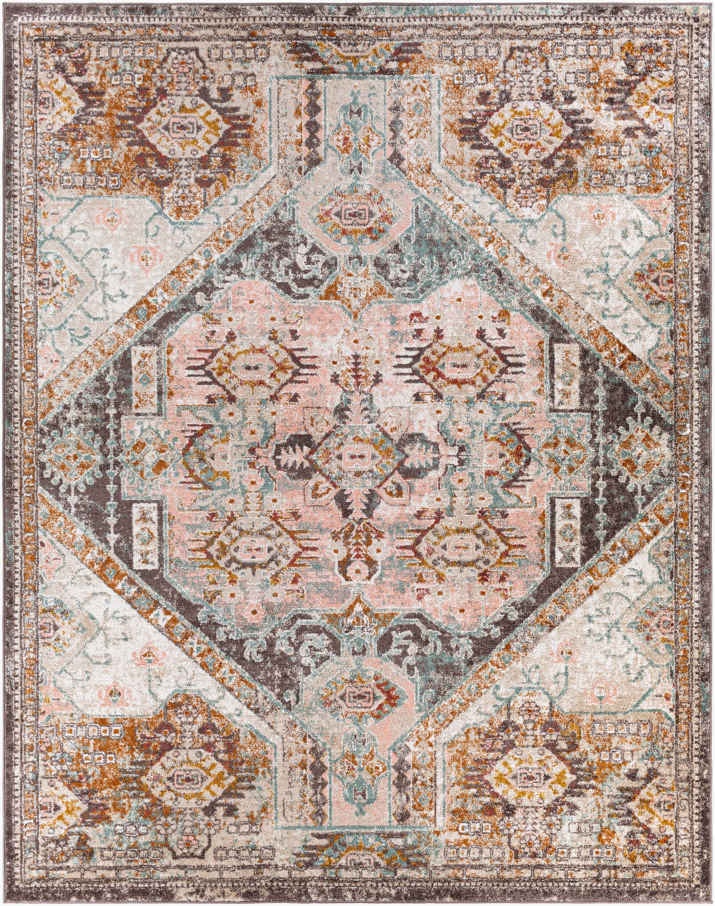 Ankara AKR-2325 5' x 7' Machine Woven Area Rug