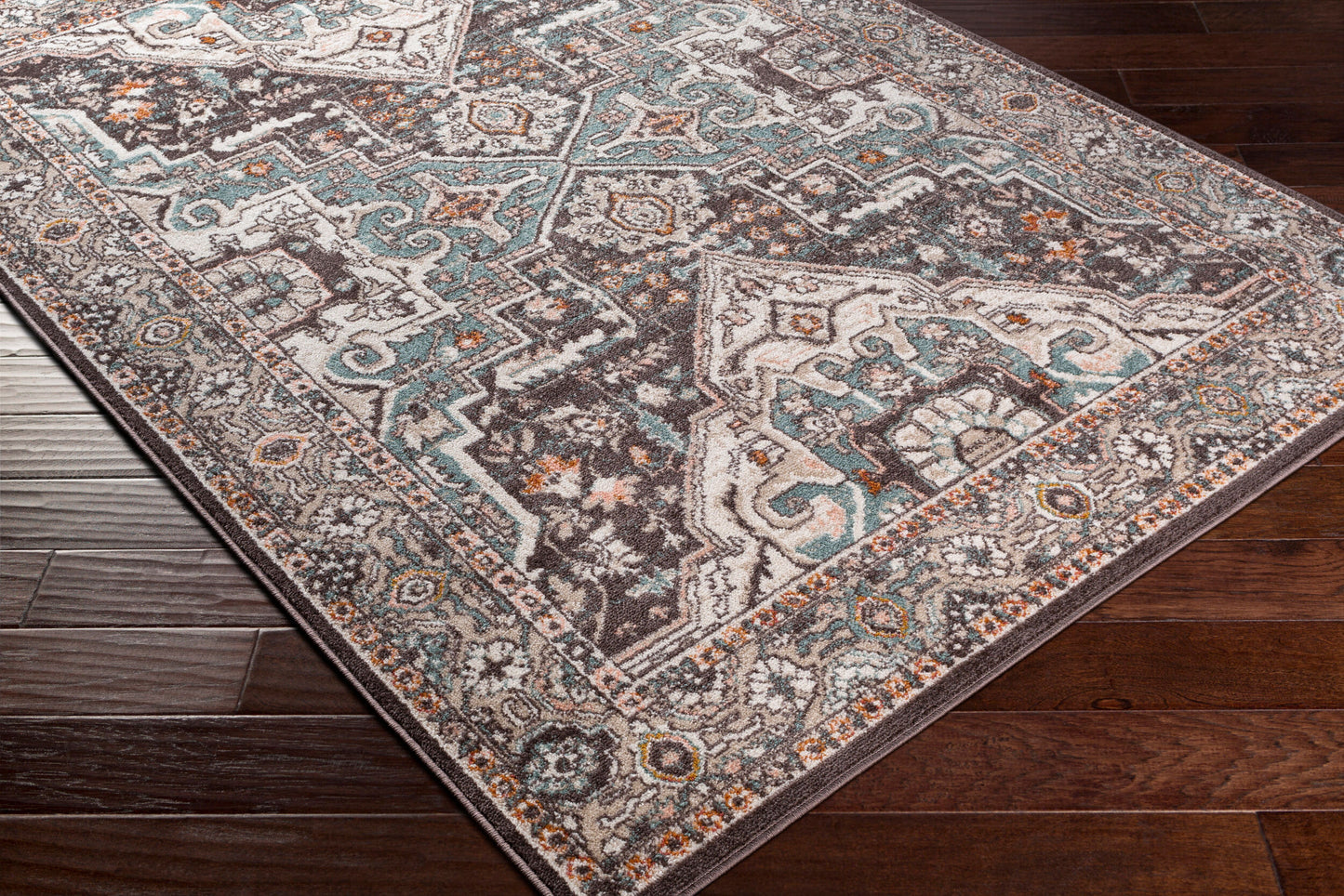 Alfombra tejida a máquina Ankara AKR-2328 de 1,83 m x 2,74 m