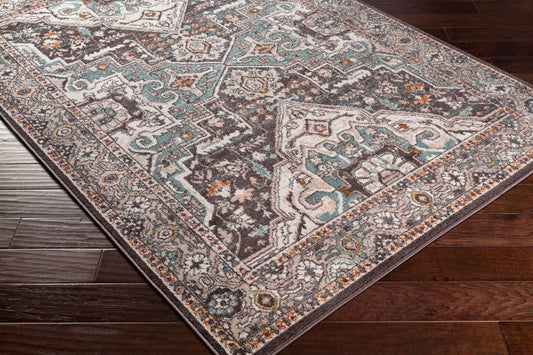 Alfombra tejida a máquina Ankara AKR-2328 de 1,83 m x 2,74 m