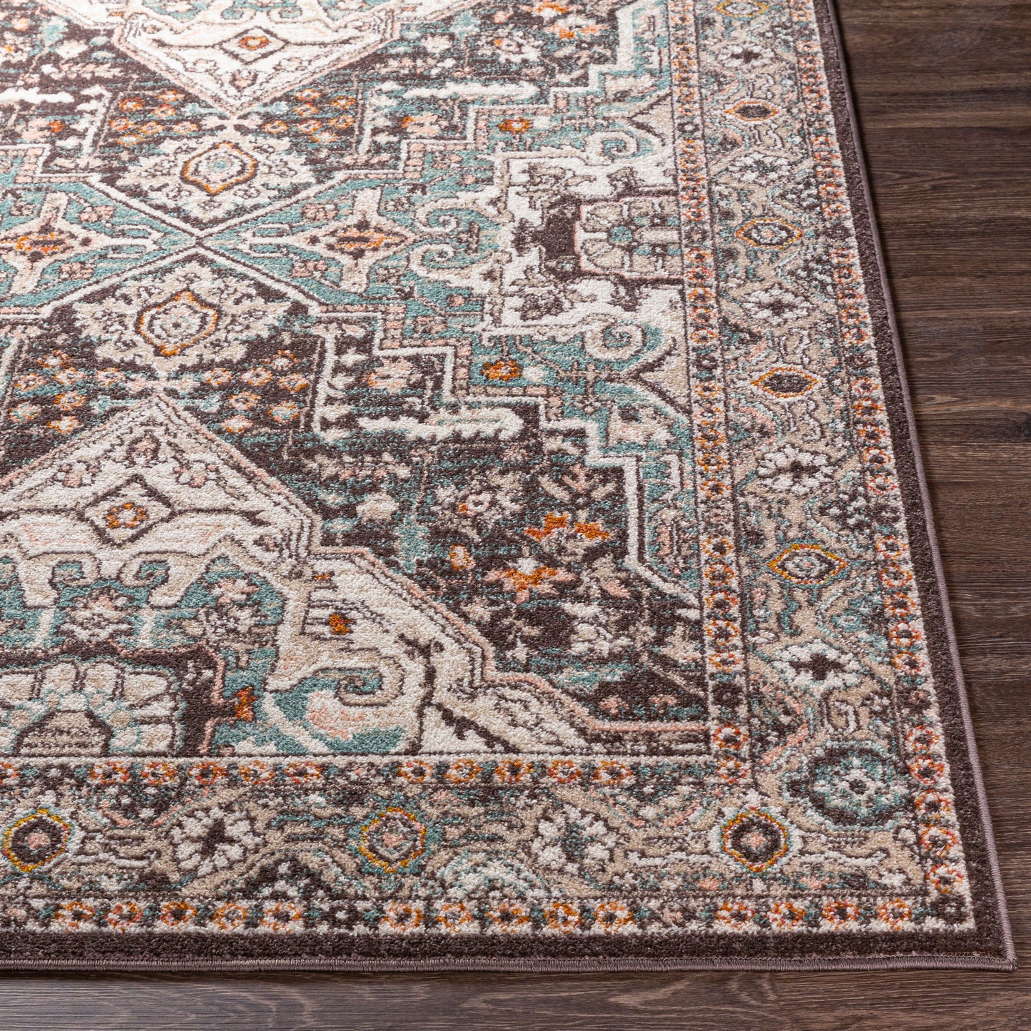 Alfombra tejida a máquina Ankara AKR-2328 de 1,52 m x 2,13 m