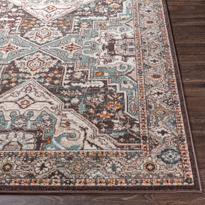 Alfombra tejida a máquina Ankara AKR-2328 de 1,52 m x 2,13 m
