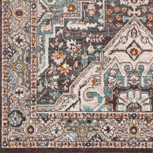 Alfombra tejida a máquina Ankara AKR-2328 de 1,83 m x 2,74 m
