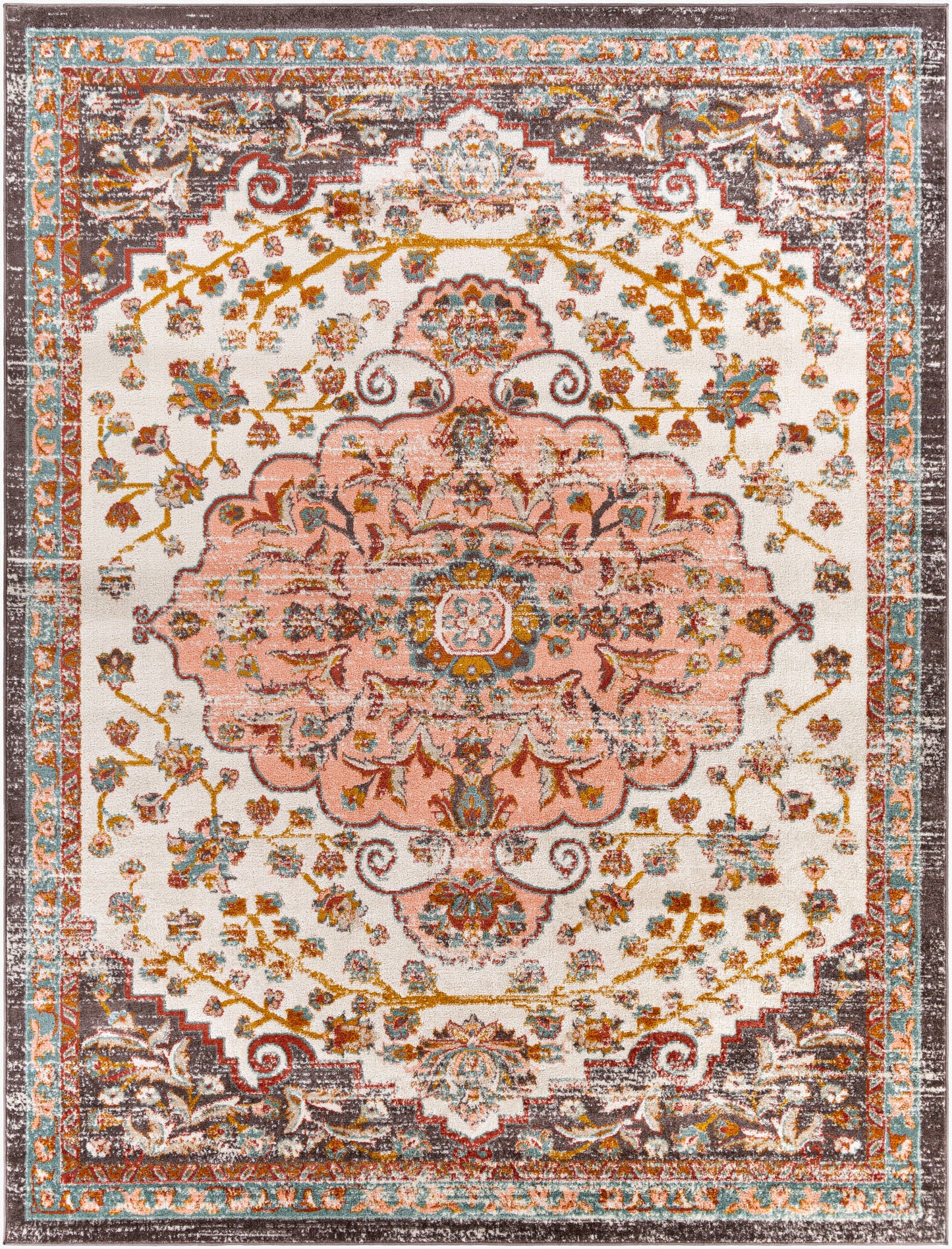 Alfombra tejida a máquina Ankara AKR-2331 de 8' x 10'