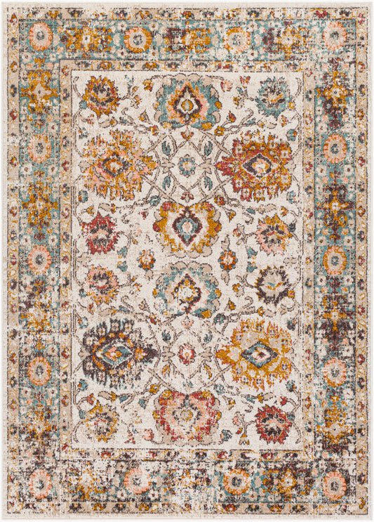 Alfombra tejida a máquina Ankara AKR-2333 de 1,83 m x 2,74 m