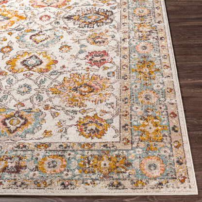 Alfombra tejida a máquina Ankara AKR-2333 de 1,52 m x 2,13 m