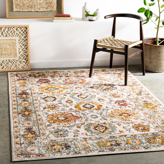 Alfombra tejida a máquina Ankara AKR-2333 de 1,83 m x 2,74 m
