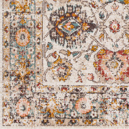Alfombra tejida a máquina Ankara AKR-2333 de 1,52 m x 2,13 m