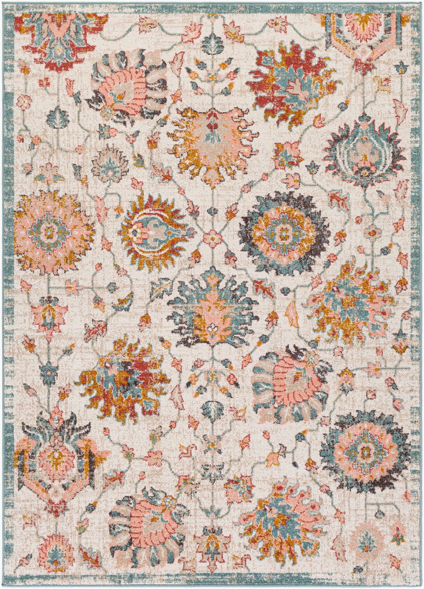 Alfombra tejida a máquina Ankara AKR-2334 de 1,83 m x 2,74 m