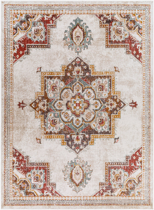 Alfombra tejida a máquina Ankara AKR-2341 de 1,52 m x 2,13 m