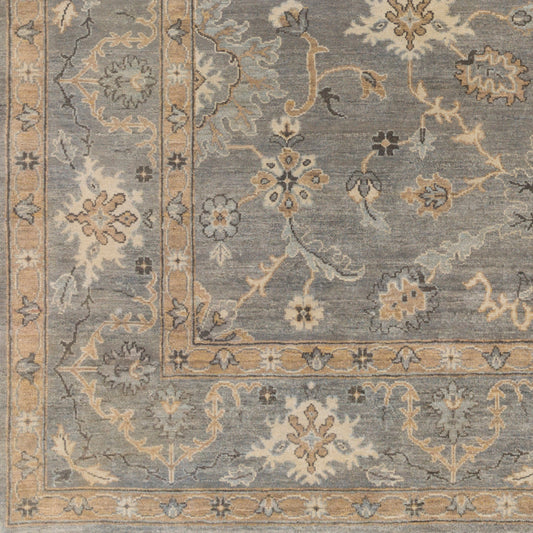 Alfombra decorativa de lana hecha a mano Alanya ALA-2504 de 2' x 3'
