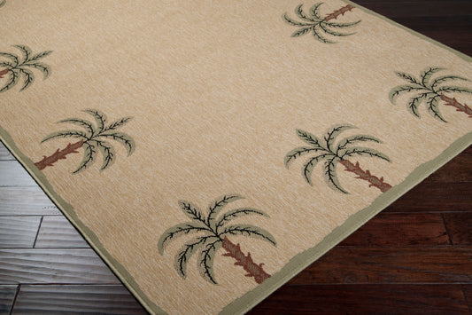 Alfombra tejida a máquina para interior y exterior Alfresco ALF-9510 de 1,52 m x 2,13 m
