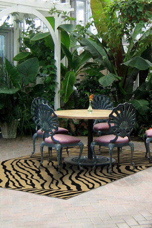 Alfombra tejida a máquina para interior y exterior Alfresco ALF-9517 de 1,52 m x 2,13 m