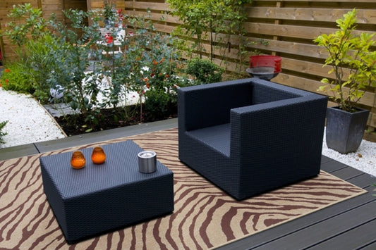 Alfombra Alfresco ALF-9518 de 2,13 m, tejida a máquina, para interior y exterior