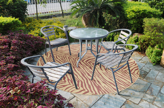 Alfombra Alfresco ALF-9519 de 2,7 m, tejida a máquina, para interior y exterior
