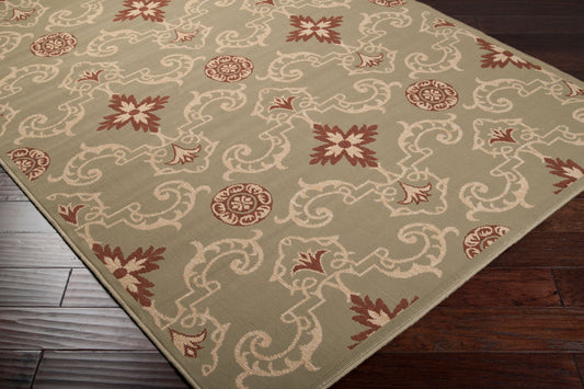Alfombra tejida a máquina para interior y exterior Alfresco ALF-9563 de 1,52 m x 2,13 m