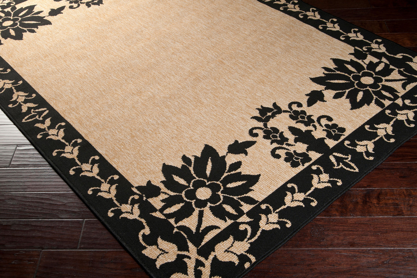 Alfombra decorativa tejida a máquina Alfresco ALF-9577 de 90 x 150 cm para interiores y exteriores