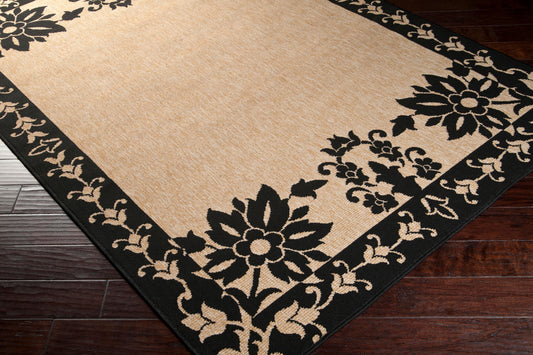 Alfombra redonda tejida a máquina Alfresco ALF-9577 de 2,7 m para interior y exterior