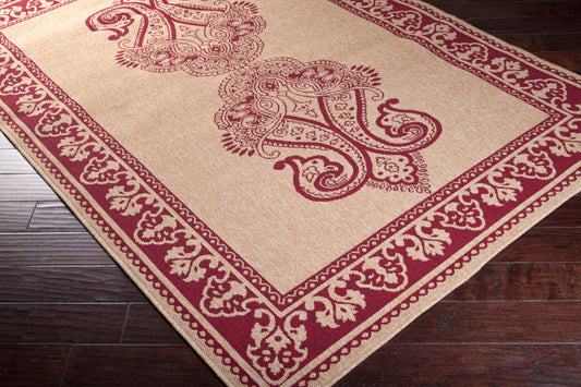 Alfombra redonda tejida a máquina Alfresco ALF-9580 de 1,5 m para interior y exterior