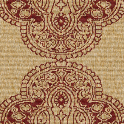 Alfombra decorativa tejida a máquina Alfresco ALF-9580 de 90 x 150 cm para interiores y exteriores