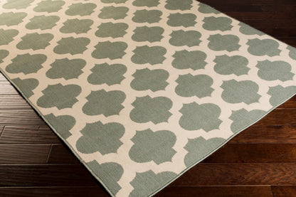 Alfombra decorativa tejida a máquina Alfresco ALF-9585 de 90 x 150 cm para interiores y exteriores