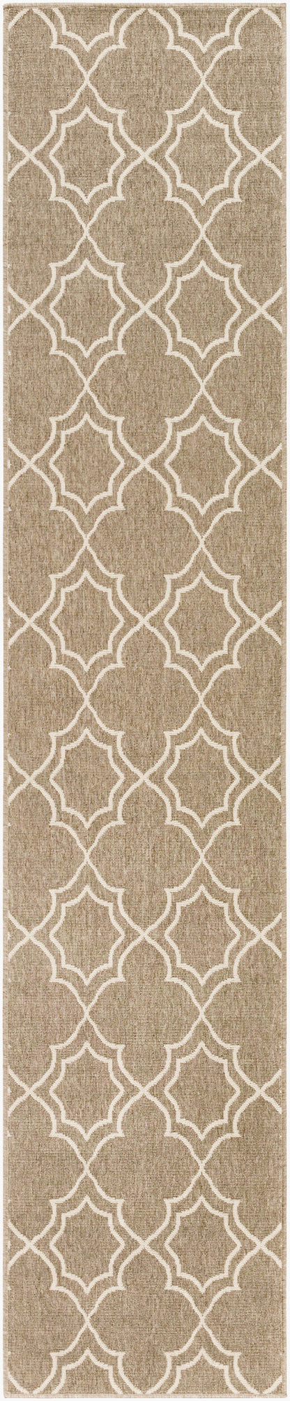 Alfresco ALF-9587 12ft Runner Machine Woven Indoor/Outdoor Runner Rug