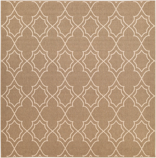 Alfresco ALF-9587 9ft Square Machine Woven Indoor/Outdoor Area Rug