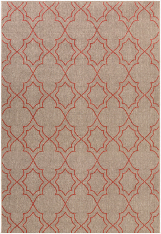 Alfresco ALF-9588 5ft Round Machine Woven Indoor/Outdoor Area Rug