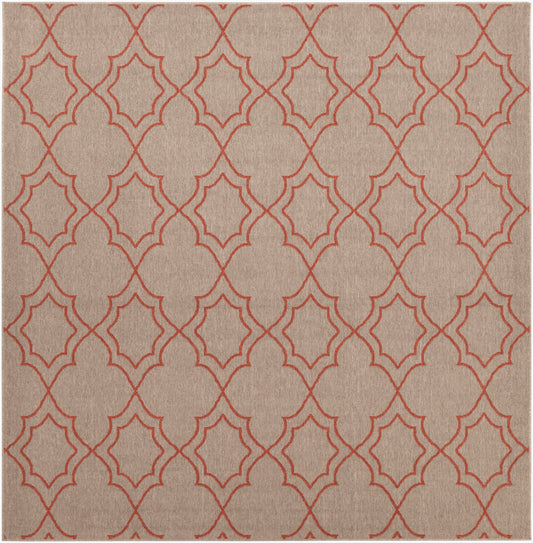 Alfresco ALF-9588 9ft Square Machine Woven Indoor/Outdoor Area Rug